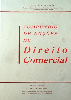 Seller image for COMPNDIO DE NOES DE DIREITO COMERCIAL. for sale by Livraria Castro e Silva