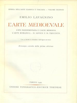 Bild des Verkufers fr L'arte medioevale zum Verkauf von Librodifaccia
