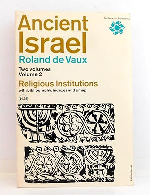 Imagen del vendedor de Ancient Israel: Volume II Religious Institutions a la venta por The Parnassus BookShop