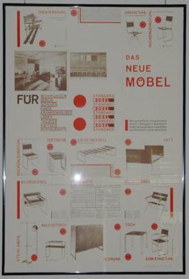Plakat - Das Neue Möbel. Plakat 98 x 65 cm.