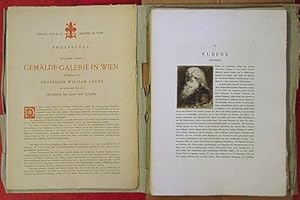 Die kaiserl. königl. Gemälde-Galerie in Wien. Radirungen von William Unger. Text von Carl von Lüt...