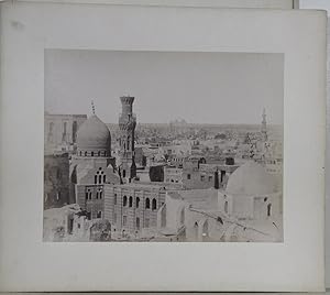 Seller image for Vue panoramique de Caire (Kairo). Original photograph (no. 499) / albumen print von Sebah for sale by Antiquariat  Braun