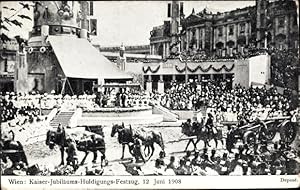 Ansichtskarte / Postkarte Wien, Kaiser Jubiläums Huldigungs Festzug, 12. Juni 1908