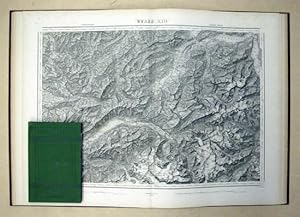 Topographische Karte der Schweiz. Vermessen und herausgegeben auf Befehl der eidgenössischen Behö...