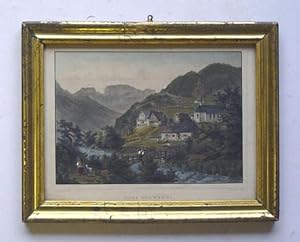 Seller image for Dorf Schwendi (Appenzell). Stahlstich, handkoloriert. for sale by antiquariat peter petrej - Bibliopolium AG