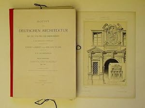 Bild des Verkufers fr Motive der Deutschen Architektur des XVI., XVII., und XVIII. Jahrhunderts in historischer Anordnung. Zweite Abteilung: Barock und Rokoko 1650 -1800. zum Verkauf von antiquariat peter petrej - Bibliopolium AG