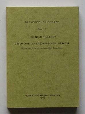 Seller image for Geschichte der kaschubischen Literatur. Versuch einer zusammenfassenden Darstellung. for sale by antiquariat peter petrej - Bibliopolium AG