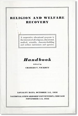 Religion and Welfare Recovery Handbook