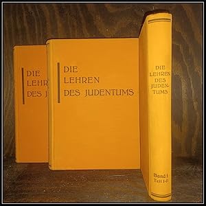 Bild des Verkufers fr Die Lehren des Judentums nach den Quellen. Hrsg. vom Verband der deutschen Juden. zum Verkauf von Antiquariat Johann Forster