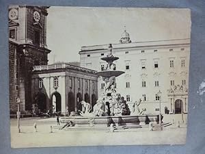 Salzburg Residenz Brunnen alte Platten Photografie