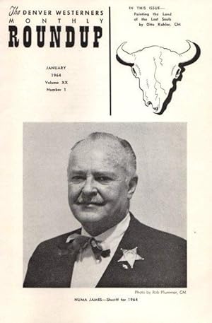 Seller image for The Denver Westerners' Monthly Roundup: January 1964, Vol 20, No. 1 for sale by Clausen Books, RMABA