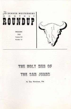 Seller image for The Denver Westerners' Monthly Roundup: December 1964, Vol 20, No. 12 for sale by Clausen Books, RMABA