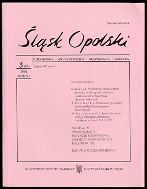 Seller image for Slask Opolski. Srodowisko, spoleczenstwo, gospodarka, kultura. R.11 (2001). Nr 3 (45) (Lipiec-Wrzesien 2001) for sale by POLIART Beata Kalke