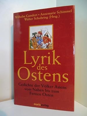 Bild des Verkufers fr Lyrik des Ostens. Gedichte der Vlker Asiens vom Nahen bis zum Fernen Osten zum Verkauf von Antiquariat Weber