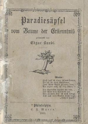 Seller image for Paradiespfel vom Baum der Erkenntni. Gesammelt von Edgar Bundi. for sale by Antiquariat Ars Amandi