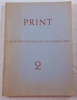 Image du vendeur pour Print: A Quarterly Journal of the Graphic Arts. Vol. 1, No. 2, September 1940 mis en vente par Resource Books, LLC