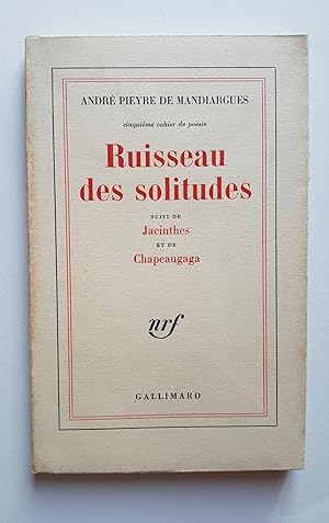 Seller image for Ruisseau des solitudes for sale by Librairie les Utopiques