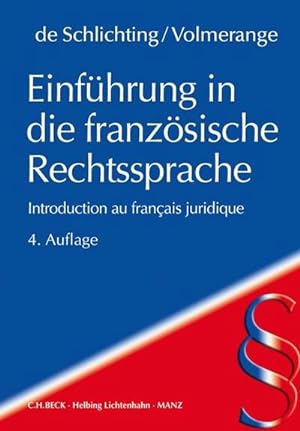 Image du vendeur pour Einfhrung in die franzsische Rechtssprache mis en vente par Rheinberg-Buch Andreas Meier eK