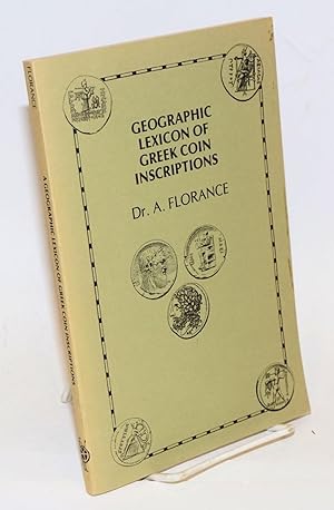 Seller image for Geographic Lexicon of Greek Coin Inscriptions for sale by Bolerium Books Inc.