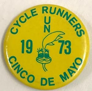 Cycle Runners / 1973 / Cinco de Mayo [pinback button]