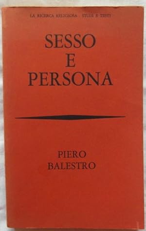 Seller image for SESSO E PERSONA. VERSO UNA NUOVA ETICA SESSUALE? for sale by Studio Bibliografico Olubra