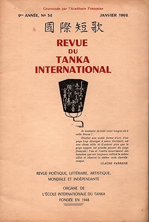 Image du vendeur pour Revue du tanka international,N34 mis en vente par JP Livres