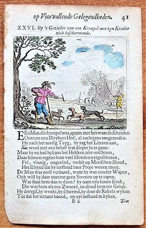 Seller image for Antique Copperplate Miniature Engraving: Voorvallende Gelegendheden 41 for sale by Ken Jackson