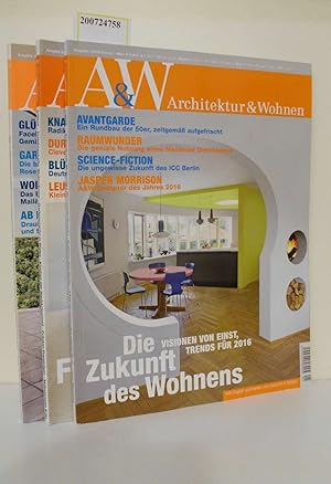 Architektur &; Wohnen Zeitschrift Heft 1,2,4