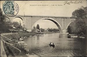 Ansichtskarte / Postkarte Nogent sur Marne Val de Marne, Coin de Marne, Brücke