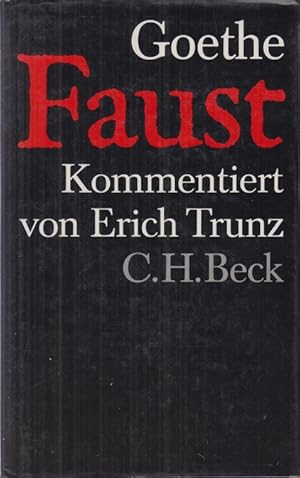 Bild des Verkufers fr Faust. Der Tragdie erster und zweiter Teil. Urfaust. Hrsg. u. komment. v. Erich Trunz. zum Verkauf von Allguer Online Antiquariat