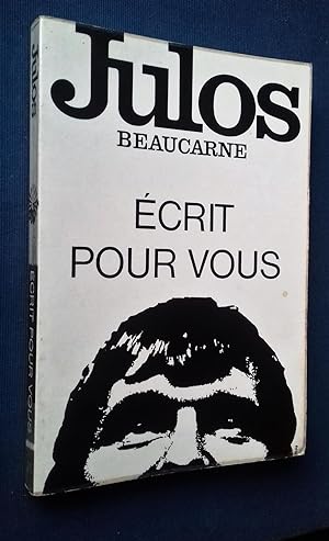 Bild des Verkufers fr Julos crit pour vous. zum Verkauf von Librairie Pique-Puces