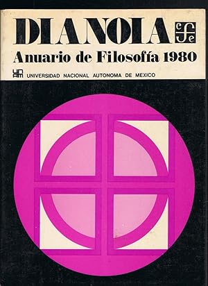 Bild des Verkufers fr DINOIA. Anuario de Filosofa. Ao XXVI. 1980. Nm. 26. zum Verkauf von Librera Torren de Rueda