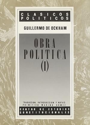 Obra politica I. Traducción del latín, introducción y notas criticas: Primitivo Mariño.