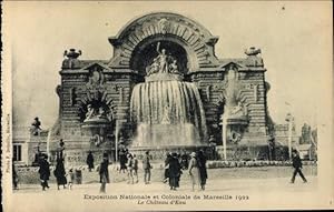 Seller image for Ansichtskarte / Postkarte Marseille Bouches du Rhne, Exposition Nationale et Coloniale 1922, Chateau d'Eau for sale by akpool GmbH