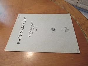 Bild des Verkufers fr Etude Tableau, E Flat Major, Op. 33, Piano Solo zum Verkauf von Arroyo Seco Books, Pasadena, Member IOBA