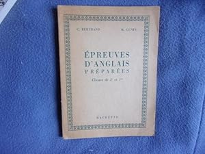 Épreuves d'anglais préparées classes de 2° et 1ère