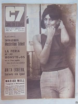 CINE EN 7 DIAS. Núm 334, 2 septiembre 1967