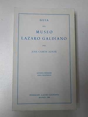 Bild des Verkufers fr Guia del Museo Lazaro Galdiano zum Verkauf von Libros Ambig