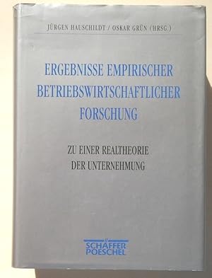 Bild des Verkufers fr Zu einer Realtheorie der Unternehmung. - Ergebnisse empirischer betriebswirtschaftlicher Forschung. zum Verkauf von BuchKunst-Usedom / Kunsthalle