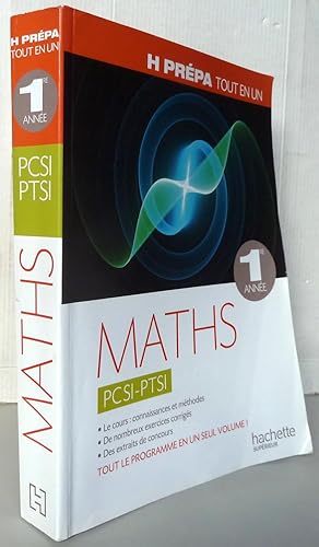 Maths PCSI-PTSI 1e année