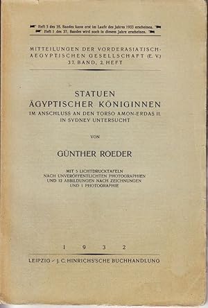 Statuen ägyptischer Königinnen im Anschluß an den Torso Amon-Erdas II. in Sidney untersucht.