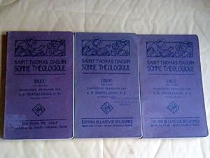 Somme théologique: Dieu (3 tomes): I 4e édition, II et III 3e édition