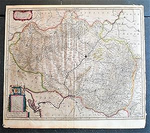 Novissima Arragoniae regni tabula / authore Ioanne Baptista Labanna. Mapa De Aragón, España.