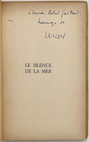 Image du vendeur pour Le Silence de la Mer mis en vente par Maggs Bros. Ltd ABA, ILAB, PBFA, BA