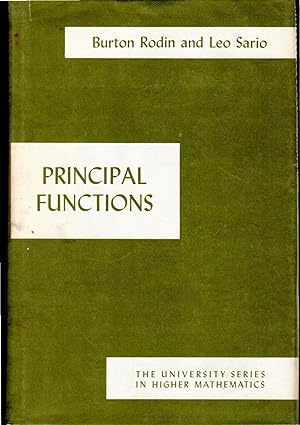 Seller image for Principal Functions (University Series in Higher Mathematics) for sale by Dorley House Books, Inc.