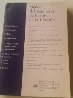 Imagen del vendedor de Anales del seminario de historia de la filosofa a la venta por La Leona LibreRa