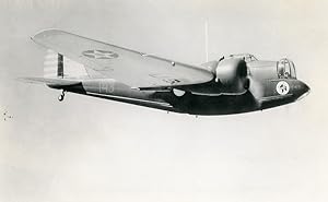 USA Aviation Martin B-12A Hornet Engines Airplane Old Photo 1940
