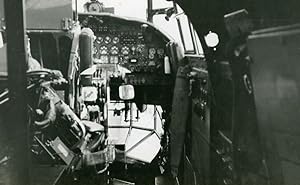 United Kingdom Aviation Avro 694 Lincoln Cockpit Airplane Old Photo 1949