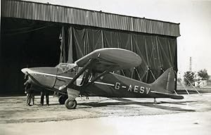United Kingdom Aviation Heston Phoenix Airplane G-AESV Old Photo 1940