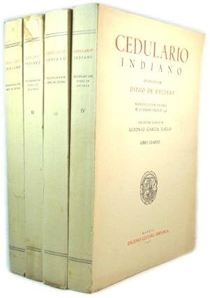 Bild des Verkufers fr Cedulario Indiano: Reproduccion Facsimil De La Edicion Unica De 1596: Libros I - IV zum Verkauf von PsychoBabel & Skoob Books